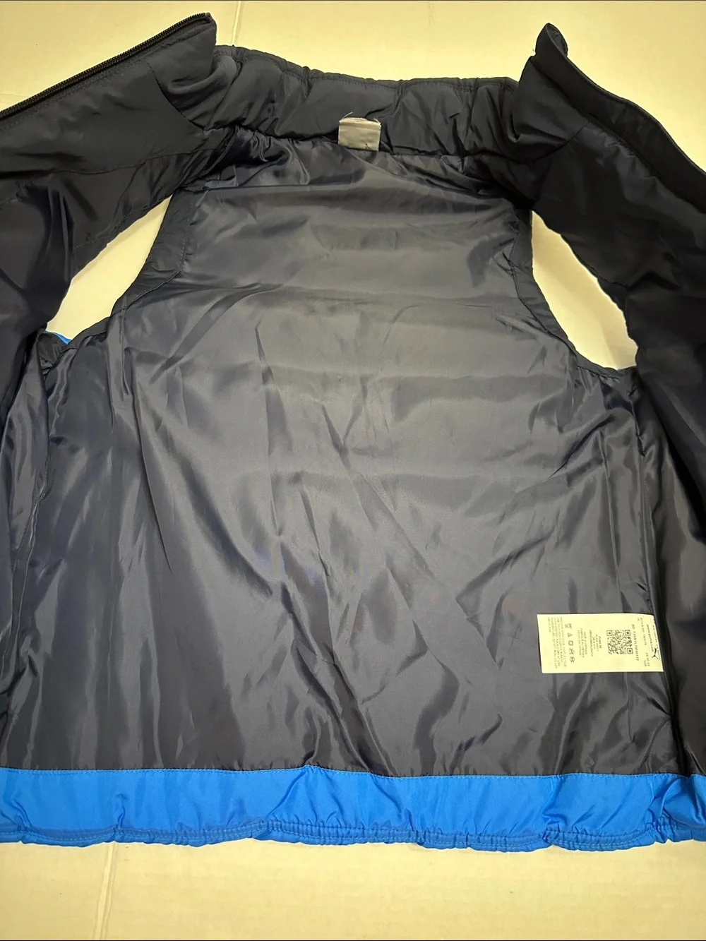 PUMA Blue Navy Puffer Vest Youth Kids Size Small 7/8